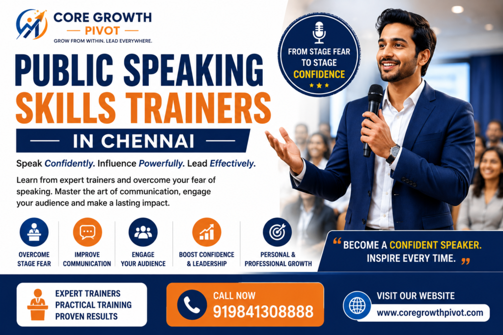 public speaking skills trainers in Chennai